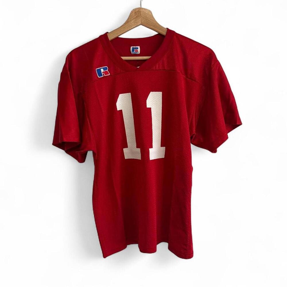 Vintage 90s Red Football Jersey Small